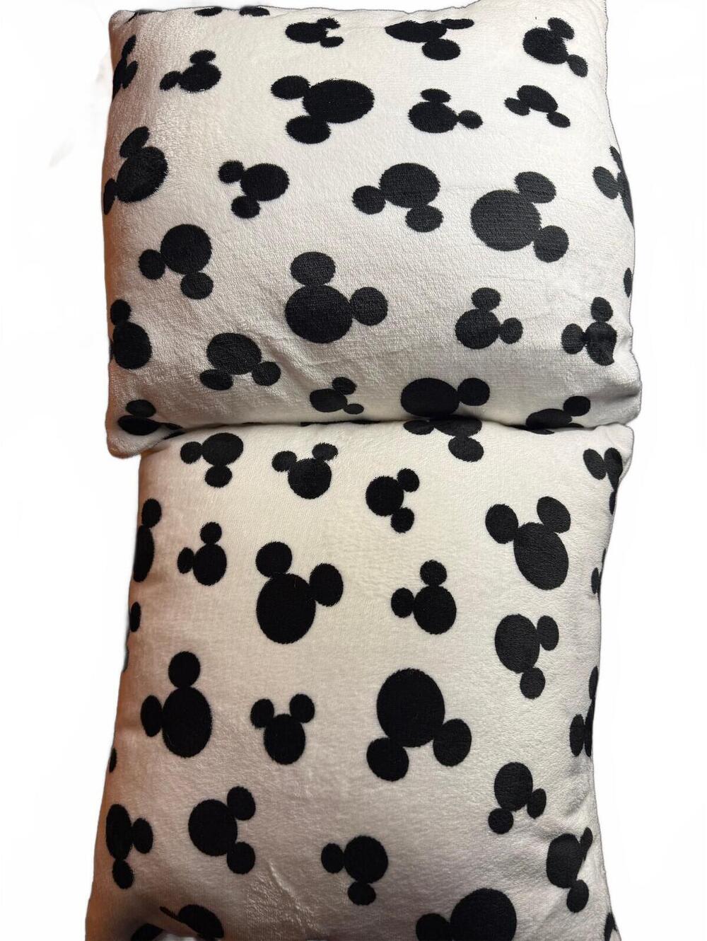 Disney Mickey Mouse Patterned Plush throw Pillow Set all over design 12x12